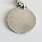 French Hallmarked Silver Scapular Medal Necklace, Antique Catholic Pendant -