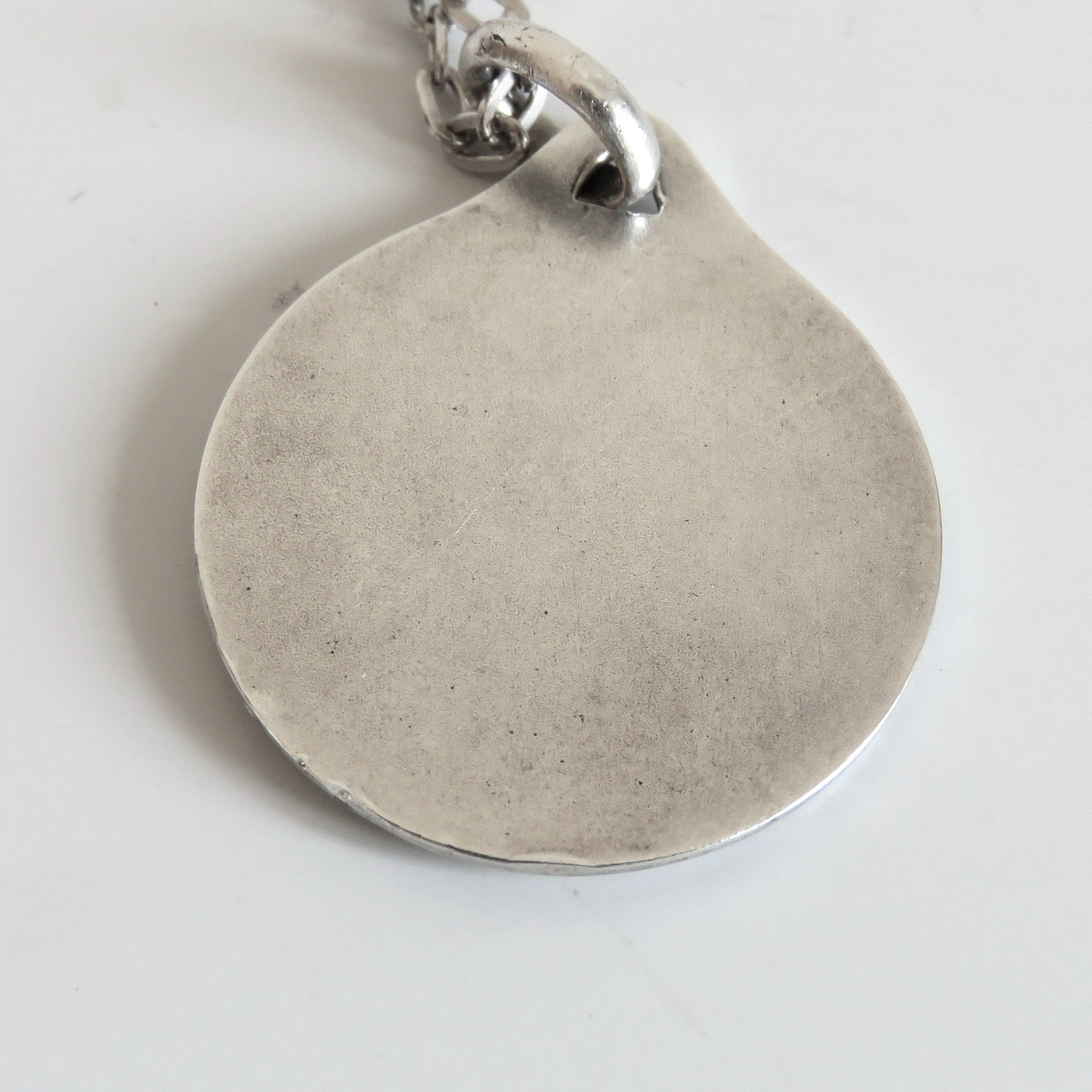 French Hallmarked Silver Scapular Medal Necklace, Antique Catholic Pendant - Vintage French Treasures