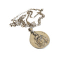 French Hallmarked Silver Scapular Medal Necklace, Antique Catholic Pendant - Vintage French Treasures