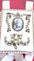 Antique French Devotional Shadow Box with Sacred Heart Ex Votos and Marian Keepsakes -