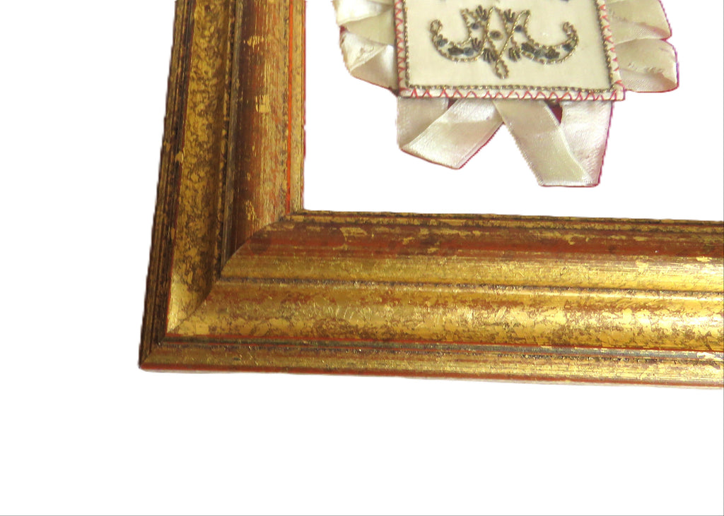 Antique French Devotional Shadow Box with Sacred Heart Ex Votos and Marian Keepsakes - Vintage French Treasures