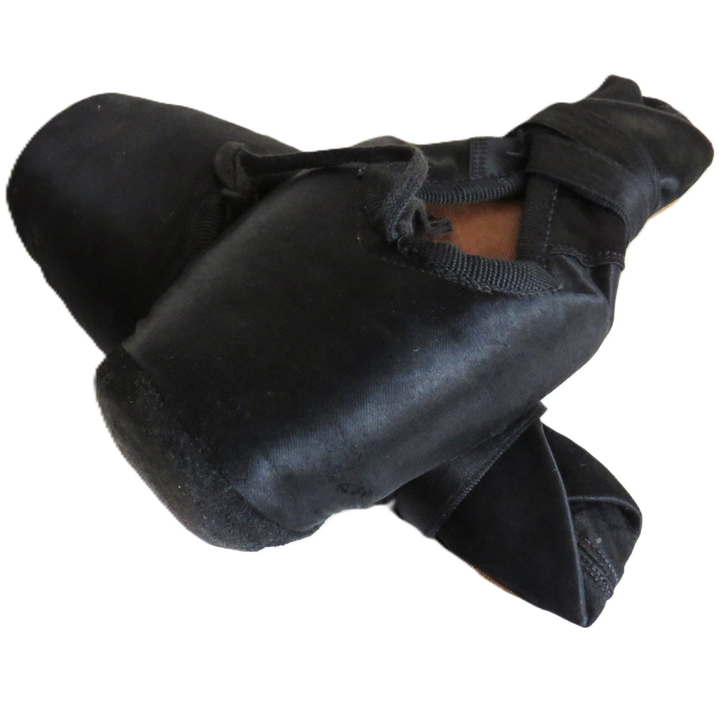 Antique French Ballet Shoes – Black Satin Pointe Slippers – Paris – Size 11 - Vintage French Treasures