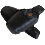 Antique French Ballet Shoes – Black Satin Pointe Slippers – Paris – Size 11 -