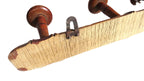 Antique French Chinoiserie Wooden Wall Coat Rack Peg Rail Rustic Country Hooks -