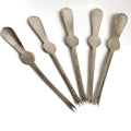 Vintage Elkington Plate Seafood Picks | Set of 5 Lobster Forks -