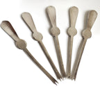 Vintage Elkington Plate Seafood Picks | Set of 5 Lobster Forks -