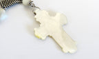 Rare French Silver Rosary, Late 18th to Early 19th Century (circa 1780–1830) — Articulated Heart Centre, Devotional Medals & Mother-of-Pearl Crucifix -