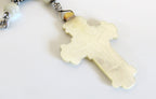 Rare French Silver Rosary, Late 18th to Early 19th Century (circa 1780–1830) — Articulated Heart Centre, Devotional Medals & Mother-of-Pearl Crucifix -