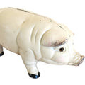 Antique French Cast Iron Piggy Bank Money Box Heavy Farmhouse Counter Pig c.1950 - Vintage French Treasures