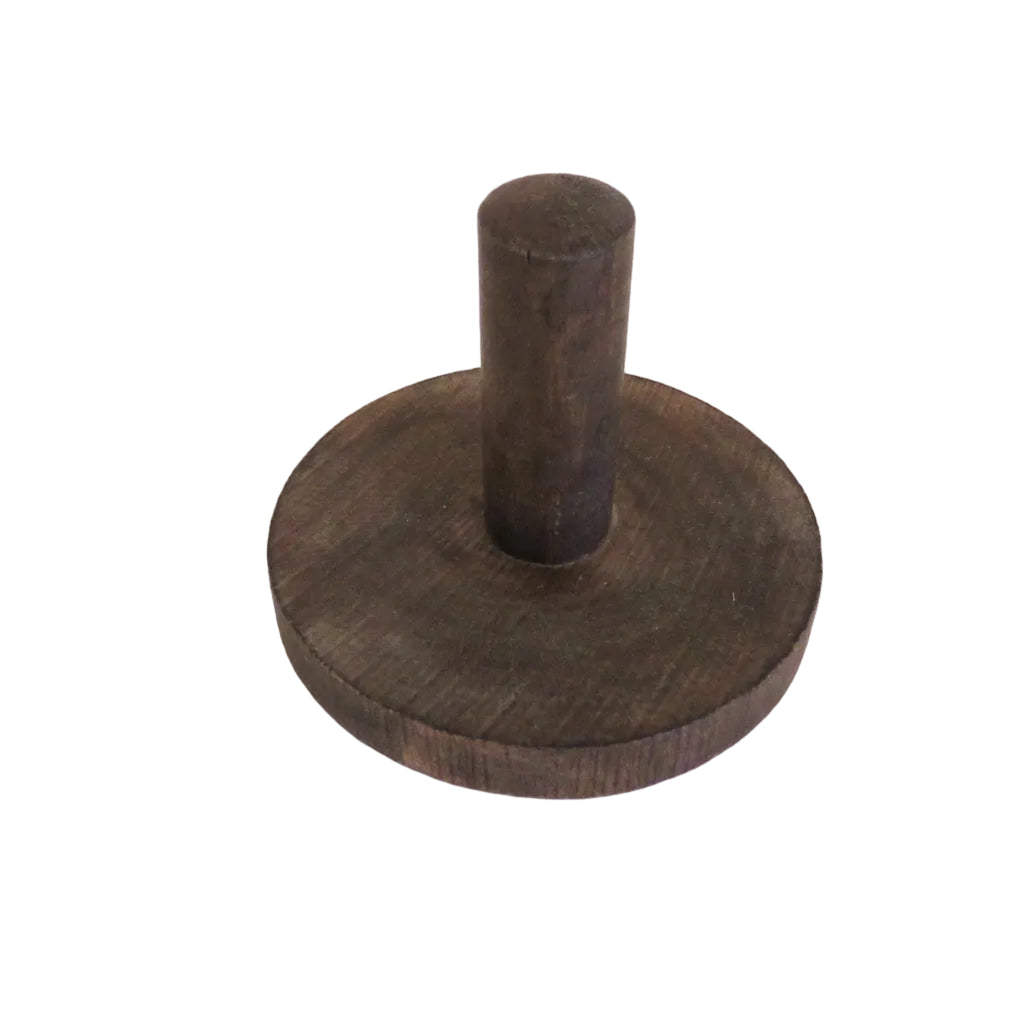 Vintage French 25 Centimes Coin-Design Coasters with Wooden Stand – Set of Six - Vintage French Treasures