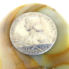Silver Joan of Arc on a Onyx back