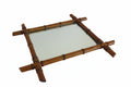 Antique French Faux Bamboo Mirror, Chinoiserie Wooden Wall Mirror, Victorian Decor - Vintage French Treasures