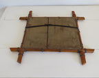Antique French Faux Bamboo Mirror, Chinoiserie Wooden Wall Mirror, Victorian Decor - Vintage French Treasures