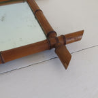Antique French Faux Bamboo Mirror – Chinoiserie Wall Mirror – Victorian Bamboo Style Wooden Frame – Original Antique Glass - Vintage French Treasures