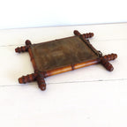 Antique French Chinoiserie Faux Bamboo Mirror c.1900 - Vintage French Treasures