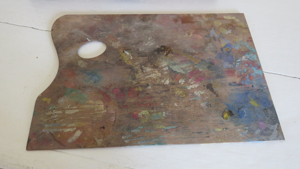 Antique French Artist’s Paint Box with Palette, Breveté S.G.D.G. Paris, c.1900 - Vintage French Treasures