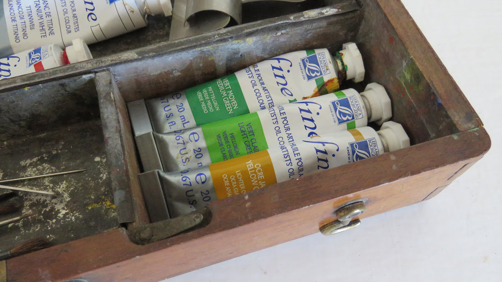 Antique French Artist’s Paint Box with Palette, Breveté S.G.D.G. Paris, c.1900 - Vintage French Treasures