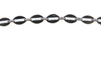 silver chain links on white background