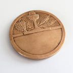 Antique French Bronze First Communion Medal by Félix Rasumny, Art Deco Catholic Eucharist Medallion in Original Box - Vintage French Treasures