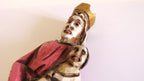 Hand-Carved Wooden Madonna and Child – Polychrome Religious Folk Art Figure