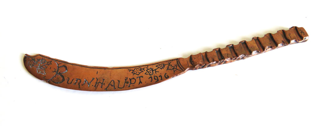 Antique WWI Trench Art Letter Openers – Burnhaupt Alsace 1916 & R.G. 1916 - Vintage French Treasures