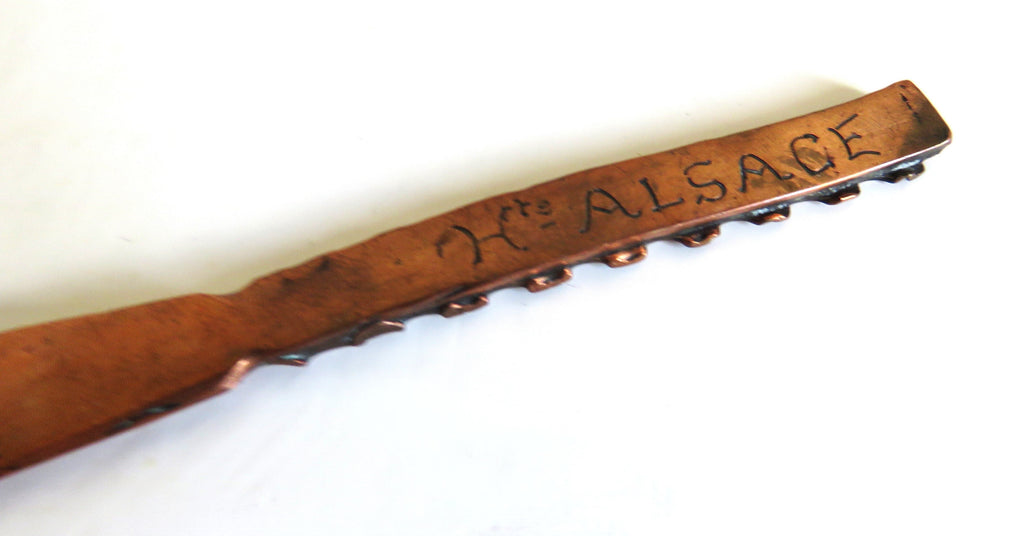 Antique WWI Trench Art Letter Openers – Burnhaupt Alsace 1916 & R.G. 1916 - Vintage French Treasures