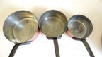 Vintage French Copper Saucepan Set Villedieu Série Spéciale Copper Pans with Forged Iron Handles French Country Kitchen Decor -