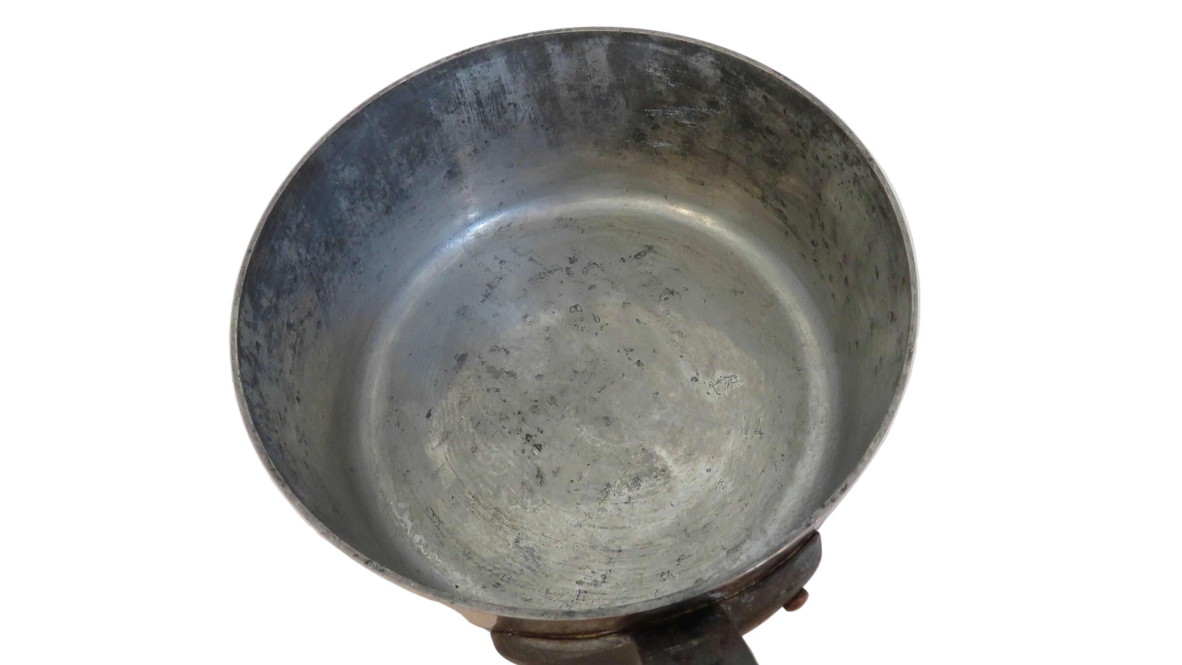 Vintage French Copper Saucepan Set Villedieu Série Spéciale Copper Pans with Forged Iron Handles French Country Kitchen Decor - Vintage French Treasures
