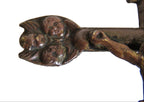 Antique French "Souvenir de la Mission" Standing Crucifix, Bronze Christ & Virgin, Late 19th Century - Vintage French Treasures
