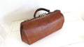 Antique French Leather Doctor’s Bag , Large Gladstone Medical Bag - Vintage French Treasures