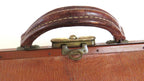 Antique French Leather Doctor’s Bag , Large Gladstone Medical Bag - Vintage French Treasures