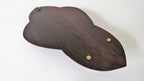 Antique French Rosa Mystica Benitier: Holy Water Font, Rosewood Plaque - Vintage French Treasures