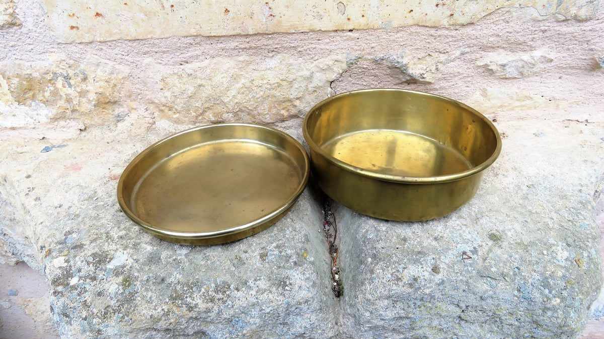 Antique Mars Wage Cast Iron Balance Scale | Vintage Kitchen Scale with Brass Bowls - Vintage French Treasures